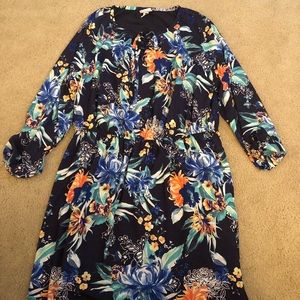 Ava and Viv 2X Navy Blue Dress